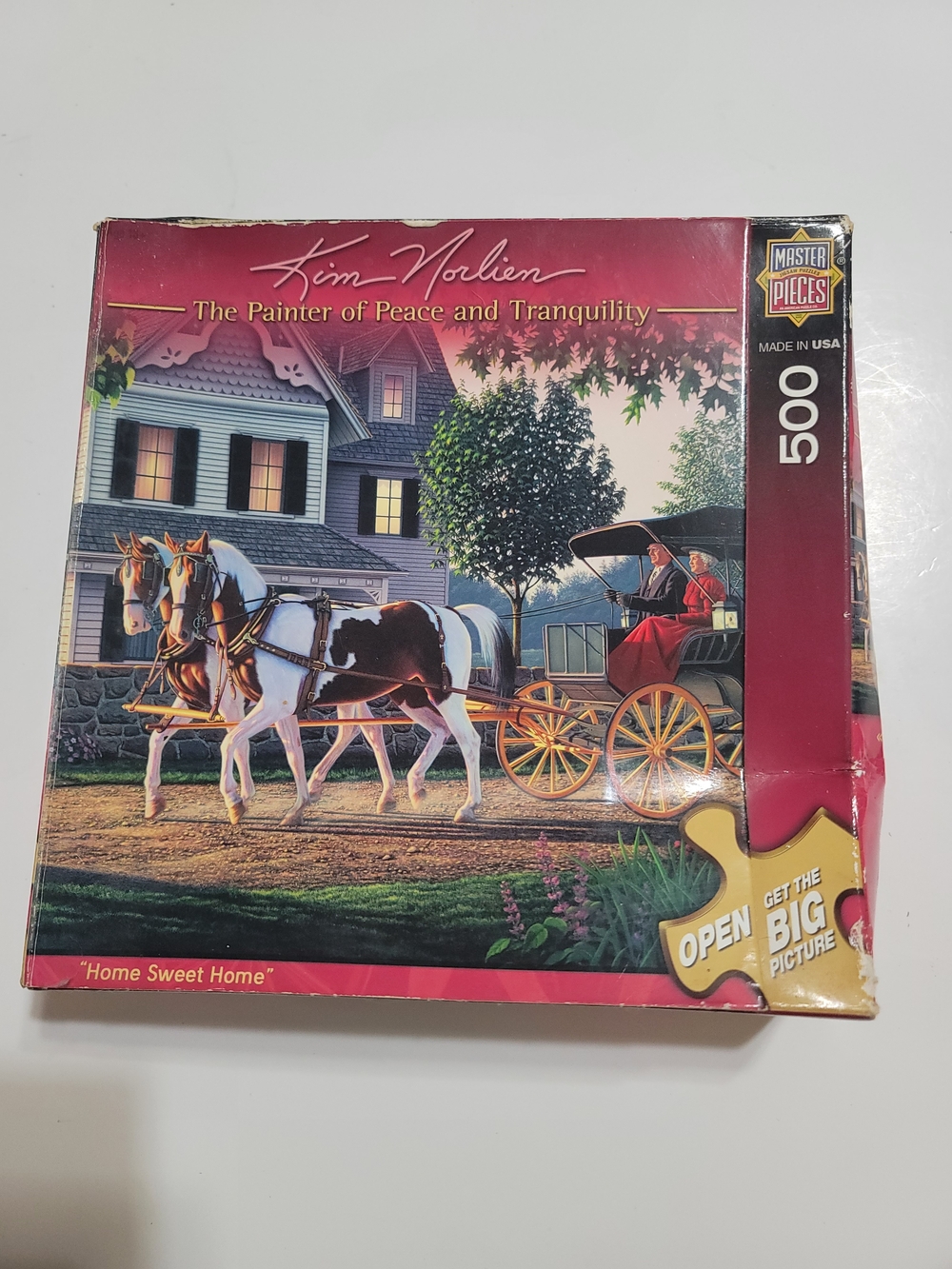 Kim Norlien 'Home Sweet Home' 500-Piece Jigsaw Puzzle Victorian Horse Carriage